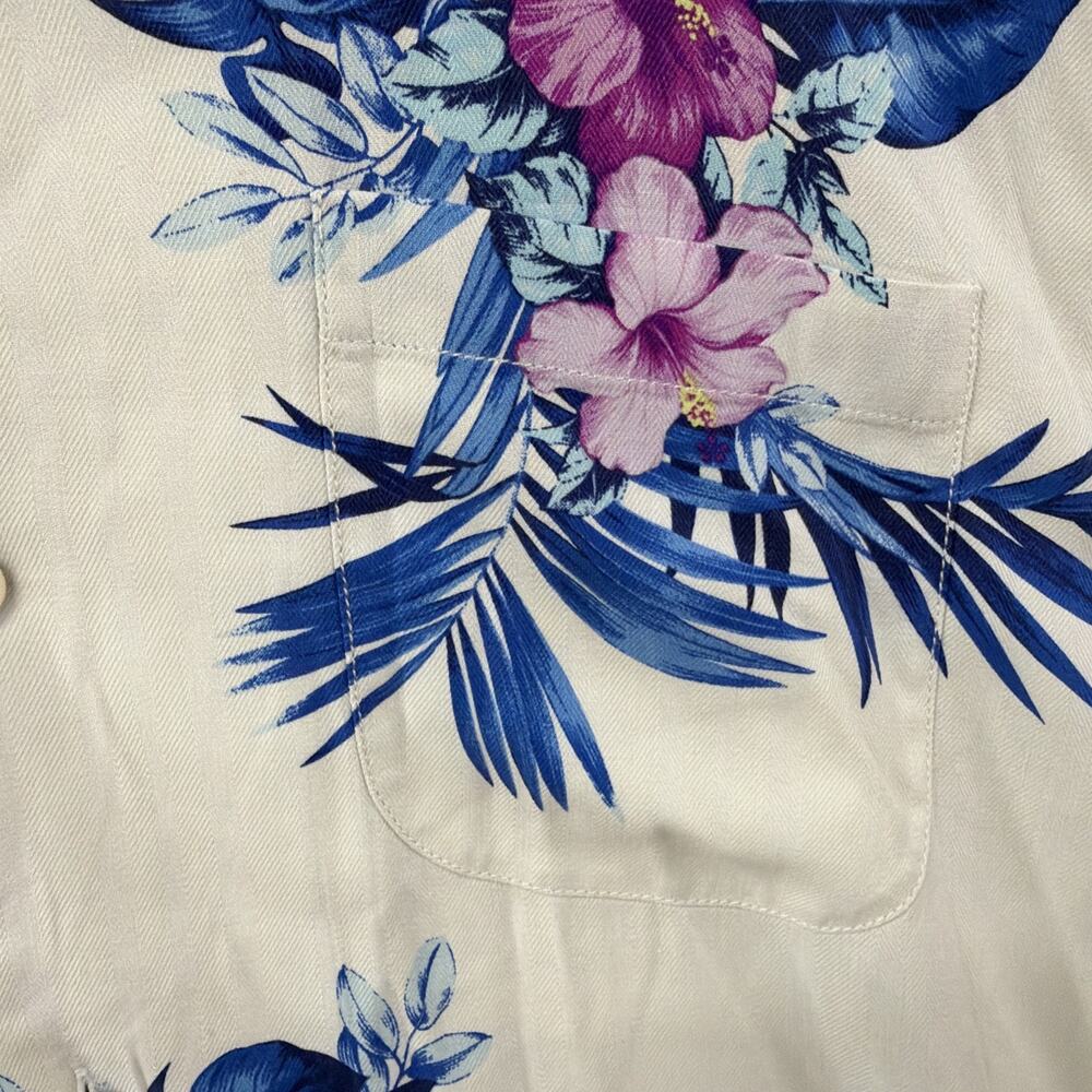 Tommy Bahama Hawaiian Shirt Mens XL %100 Silk - Picture 3 of 8